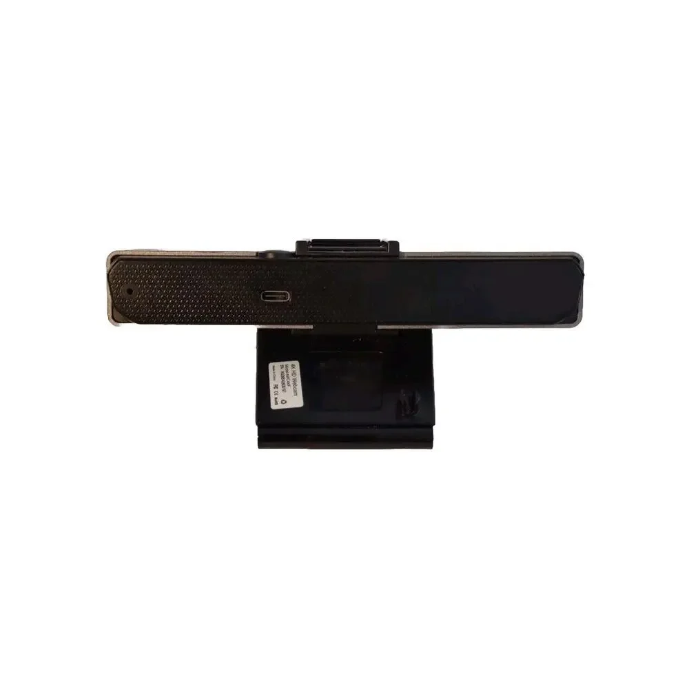 Aluratek - 4K Ultra HD Live Broadcast Webcam - Black and Brushed Silver AWC4KF